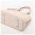 Louis Vuitton Borsa a mano Alma BB in pelle Epi Bianca - vista 3