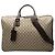 Borsa da viaggio Gucci GG Supreme con doppia zip Beige