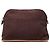 Brown Hermès Toile Bolide Trousse De Voyage Pouch MM Vanity Bag
