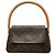 Bolso de hombro Mini Looping Monogram Louis Vuitton Marrón