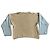 Autre Marque Strickpullover in Beige / Khaki und Blau mit Frucht- und Austernmotiv - Ansicht 5