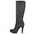Botas altas Prada de ante gris - Punta fina y tacón de aguja EU 40 de segunda mano