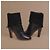 Chanel Botas de couro preto acolchoadas - vista 10