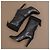 Chanel Botas de couro preto acolchoadas - vista 12