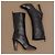 Chanel Botas de couro preto acolchoadas - vista 7