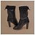 Chanel Botas de couro preto acolchoadas - vista 8