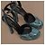 Gucci Escarpins Plateforme Python Bleu Sarcelle - vue 12