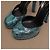 Gucci Escarpins Plateforme Python Bleu Sarcelle - vue 14