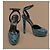 Gucci Escarpins Plateforme Python Bleu Sarcelle - vue 2