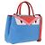 FENDI Petite 2Jours Hand Bag Leather 2way Blue Silver 8BH253 Auth 210420 - Jerrillo