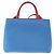 FENDI Petite 2Jours Hand Bag Leather 2way Blue Silver 8BH253 Auth 210420 - Jerrillo - vista 2