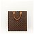 Sac Cabas Louis Vuitton Monogram en cuir marron - vue 3