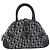 Christian Dior Trotter Canvas Double Saddle Hand Bag Black Silver Auth ka6987V - Jerrillo - vue 2