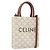 Céline CELINE Triomphe Mini Vertical Cabas Handtasche PVC 2way Ivory Gold Auth 211067V - Jerrillo