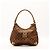 Bolsa Hobo Gucci Monogram Canvas Brown