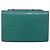 Autre Marque Saint Laurent Kate Chain Bag Leather Croco-Embossed Green Silver Auth 210206M - Jerrillo - vista 2