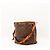Louis Vuitton Monogram Noe Beuteltasche aus Leder braun - Ansicht 4