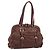 PRADA Tote Bag Cuero Marrón Plata Auth 211514V - Jerrillo