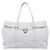 PRADA Tote Bag Leather White Silver Auth 211540A - Jerrillo - vista 13