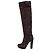 Bottes hautes en daim marron Prada - EU 35 d'occasion