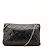 Bolsa de aba Chanel 2.55 em couro preto - vista 3