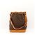 Louis Vuitton Monogram Noe Beuteltasche aus Leder braun - Ansicht 3
