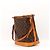 Louis Vuitton Monogram Noe Beuteltasche aus Leder braun - Ansicht 4