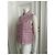 Veste sans manches en tweed à carreaux rose Chanel - vue 2