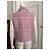 Veste sans manches en tweed à carreaux rose Chanel - vue 4