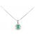 Autre Marque Collana in platino con smeraldi e diamanti