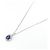 Autre Marque Saphir-Diamant-Halskette PT900 PT850