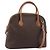 Céline CELINE Macadam Canvas Hand Bag PVC Leather 2way Brown Gold