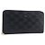 Céline CELINE Triomphe Long Wallet Leather Black Gold