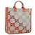 GUCCI GG Canvas Tote Bag Multicolor Orange 550763