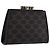 Céline CELINE Macadam Canvas Coin Purse Black Gold