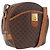 Céline CELINE Macadam Canvas Shoulder Bag PVC Leather Brown Gold