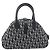 Christian Dior Trotter Canvas Double Saddle Hand Bag Black Silver - Ansicht 3