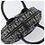 Christian Dior Trotter Canvas Double Saddle Hand Bag Black Silver - Ansicht 6