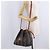 FENDI Pequin Canvas Shoulder Bag PVC Black Brown - view 28