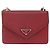 PRADA Chain Shoulder Bag Safiano leather Red Gold - vista 13
