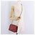 PRADA Chain Shoulder Bag Safiano leather Red Gold - vista 28