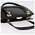 GUCCI Chain Hand Bag Leather Black Gold - vista 6