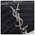 Autre Marque Saint Laurent Kate Chain Shoulder Bag Leather Black Silver - vista 18