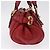 Chloé Sac à main Chloe Paddington en cuir rouge ton or - vue 4