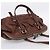 PRADA Tote Bag Leder Braun Silber - Ansicht 6