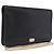 Christian Dior Chain Shoulder Bag Leather Black Gold