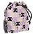 Miu Miu Pouch Canvas Pink Silver