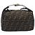 FENDI Zucca Canvas Vanity Cosmetic Pouch Brown Gold Tone - vista 13