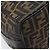 FENDI Zucca Canvas Vanity Cosmetic Pouch Brown Gold Tone - vista 17