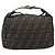 FENDI Zucca Canvas Vanity Cosmetic Pouch Brown Gold Tone - vista 2